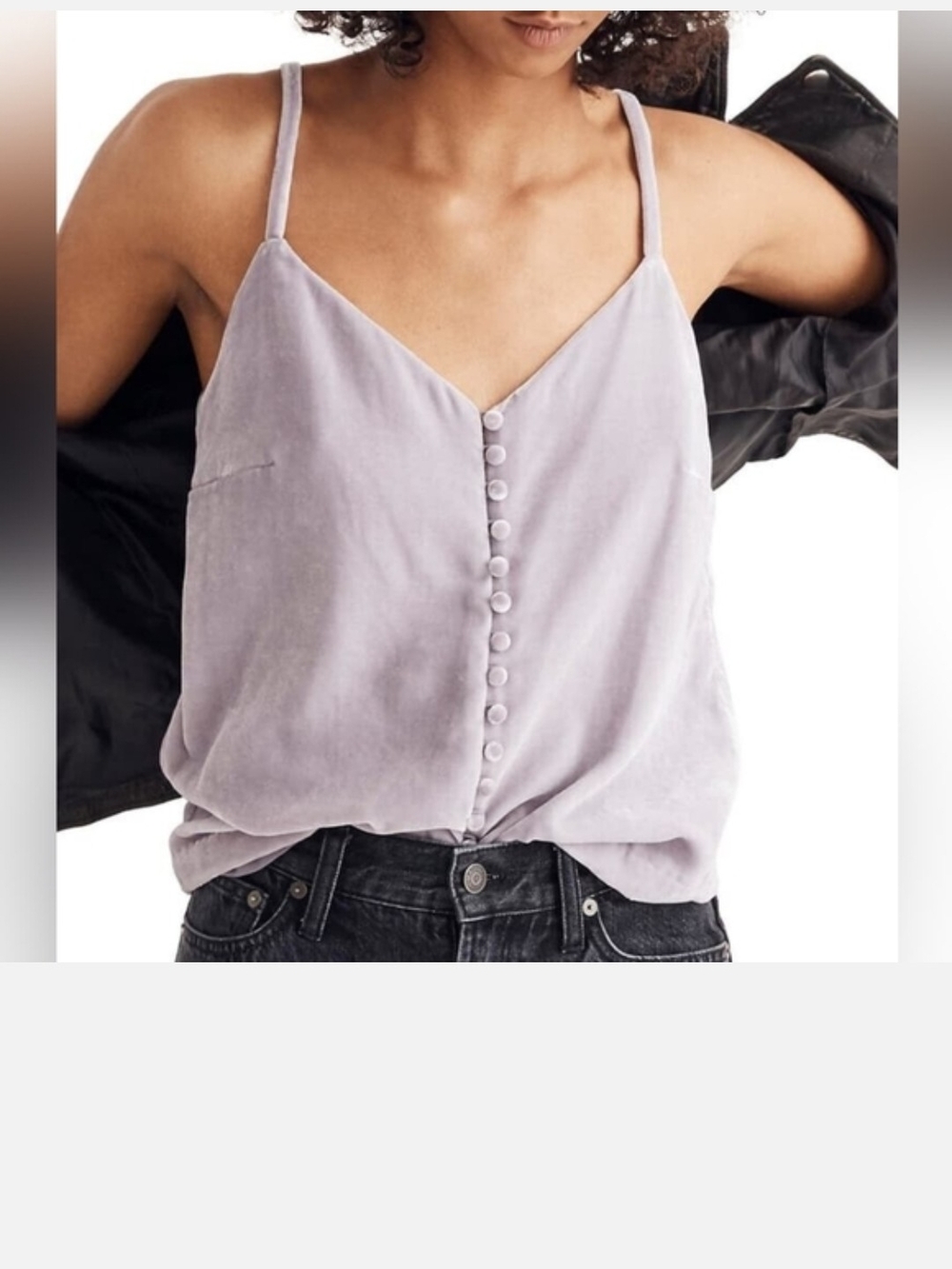 Madewell Purple Velvet Top